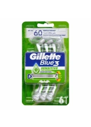 Gillette Blue 3 Sensitive Razor 3 Pieces