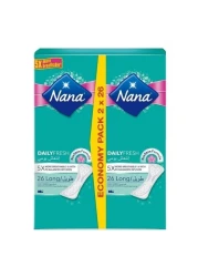 فوط نانا اليومية المنعشة اليومية سوبر ديو 52 قطعة