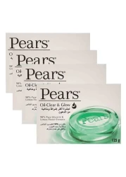 عبوة من 4 صابون من بيرز أويل كلير آند جلو