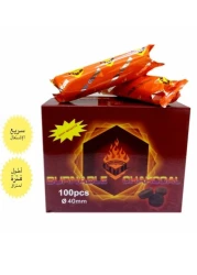 Al-Saqr - 100 Pieces Sparkling Charcoal Incense - Charcoal Lite - Smart Charcoal Tablets - 40ml