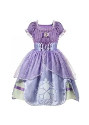 Aiwanto 120cm Princess Dress Girls Party Costume Dress 5 Layers Children Kids Party Dress Up