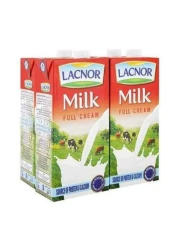 Lacnor Milk Full Cream 1 Liter x Pack of 4