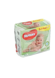 HUGGIES BABY WIPES ALOE 56S 2+1 FREE