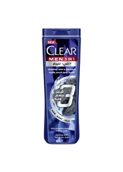CLEAR MEN 3-IN-1 CHARCOAL BODY WASH&SHAMPOO 400ML