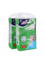 BABY DIAPER FINE MEDIUM BALE OF 104X2