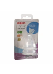 PIGEON WIDE NECK PERISTALTIC PLUS NIPPLE(L) 2PC