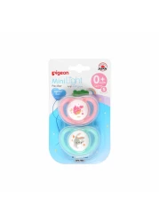 PIGEON MINILIGHT PACIFIER TWIN S SIZE GIRL