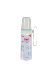 PIGEON PLASTIC FEEDING BOTTLE WITH HANDLE 240ML