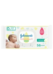 JHONSON COTTON TOUCH WIPES 56S