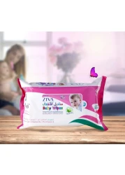 زايفا مناديل مبللة فاخرة قابلة للطي من بيبي اكسترا جنتل (عبوة تدفق) 80 منديل