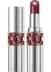 YSL Rouge Volupté Rock'N Shine Lipstick – Shade 11 Berry Mic – Hydrating Medium-Coverage with Glitter Core (3.5 g)