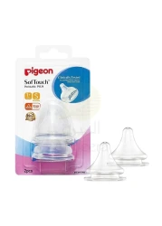 PIGEON WIDE NECK PERISTALTIC PLUS NIPPLE(S) 2PC