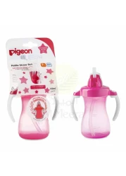 PIGEON PETITE STRAW BOTTLE  (PINK) HANGING TYPE 150ML