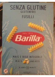 BARILLA FUSILLI GLUTEN FREE 400GM