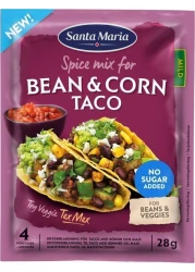 S/M BEAN &CORN TACO 20X28GM