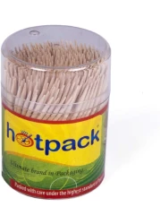 Hotpack Wooden Tooth Pick 400Pcs/Cup -24Cups