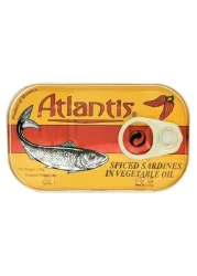 Atlantis Spiced Sardines in Vegetable Oil – 125 g Easy‑Open Can