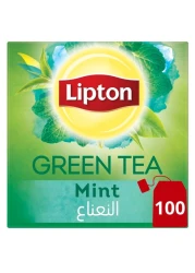 ليبتون شاي أخضر بالنعناع 100 × 1.5 جرام