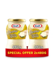 كرافت جبنة شيدر الأصلية قابلة للدهن 2 × 480 جم