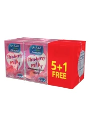 Almarai Nijoom Strawberry Flavoured Milk, 150ml Pack of 6