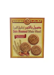 Al Karamah Maamoul Whole Wheat Dates Filled Cookies, 500g