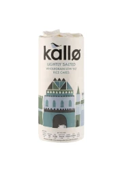 Kallo Low Fat Lightly Salted Whole Grain Rice Cakes 130g