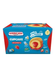 أمريكانا كب كيك محشو بالفراولة 28 غرام 18من قطعة