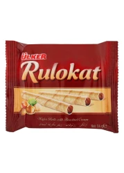 Ulker Rulokat Hazelnut Cream Wafer Rolls 24g