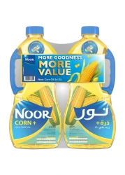 Noor Corn Plus Pure Oil, 1.5L Pack of 2
