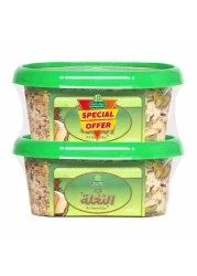 Halwani Bros Al Nakhla Covered with Pistachio Finest Halawa, 500g Pack of 2