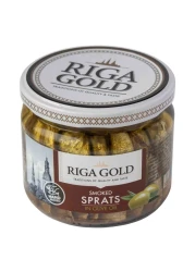Riga Gold Smoked Sprats In Olive Oil 250g