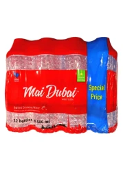 ماي دبي مياه شرب قليلة الصوديوم 500 ملل حزمة من 12