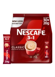 Nescafe Classic 3In1 Instant Coffee, 20g Pack of 30