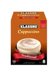 Klassno Traditional Cappuccino Coffee Stick 10 Sticks, 18g