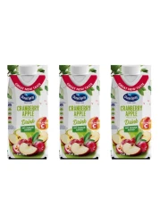 Ocean Spray Cranberry Apple Mixed Fruit Drink 250ml Pack of 3