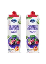 Ocean Spray Cranberry Blackcurrant Juice 1L Pack of 2
