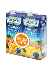 Lacnor Essentials Mango Fruit Drink 1L Pack of 2