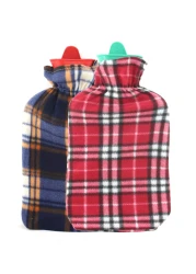 Hot Water Bottle With Bottle Cover for Pain Relief Neck, Shoulders, Feet Warmer Menstrual Cramps Relief Hot &amp; Cold Therapy 2000ml Assorted Colors