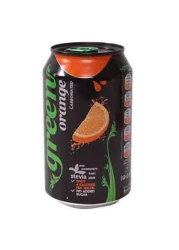 Green Cola Orange Flavoured Carbonated Soft Drink 330ml
