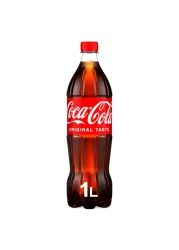 Coca-Cola Original Taste Carbonated Soft Drink Pet 1L