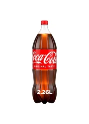 Coca-Cola Original Taste Carbonated Soft Drink Pet Bottle 2.26L