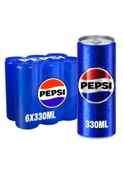بيبسي كولا علب مشروب بسعة 330 ملل، حزمة من 6