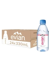 evian Natural Mineral Water 330ml Pack of 24