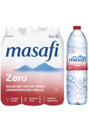 Masafi Zero % Sodium Free Water 1.5L Pack of 6