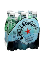 San Pellegrino Sparkling Natural Mineral Water 500ml Pack of 6