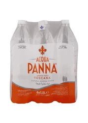 Acqua Panna Toscana Natural Mineral Water 1.5L Pack of 6