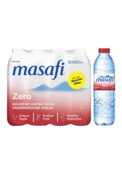 Masafi Zero Drinking Water 500ml Pack of 12