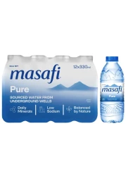 Masafi Pure Drinking Water 330ml Pack of 12