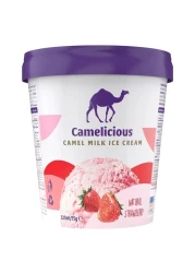 Camelicious Camel Milk Ice Cream Natural Strawberry 125ml