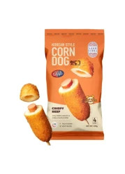 Good Seoul Korean Style Corn Dog Crispy Beef Sticks 80g Pack of 4